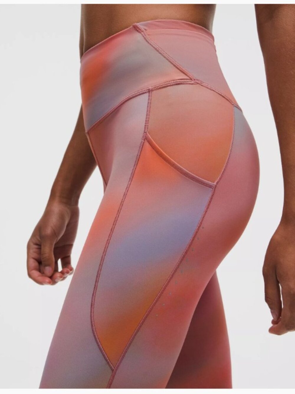 Lululemon Fast and Free High-Rise Tight 28" 5 Pocket Chroma Drift Multi 10 - Picture 5 of 12
